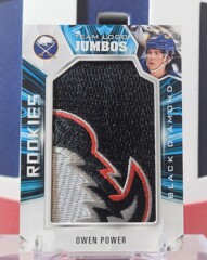 Owen Power 2022-23 - Rookies Team Logo Jumbos Black Diamond Upper Deck
